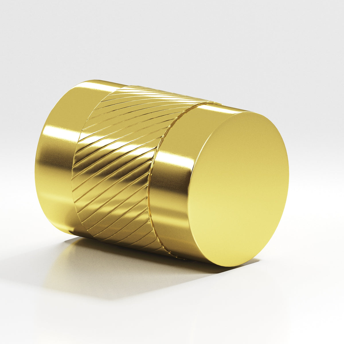 Colonial Bronze 548 Knurled Cylinder Knob, 3/4 in Diameter - French Gold