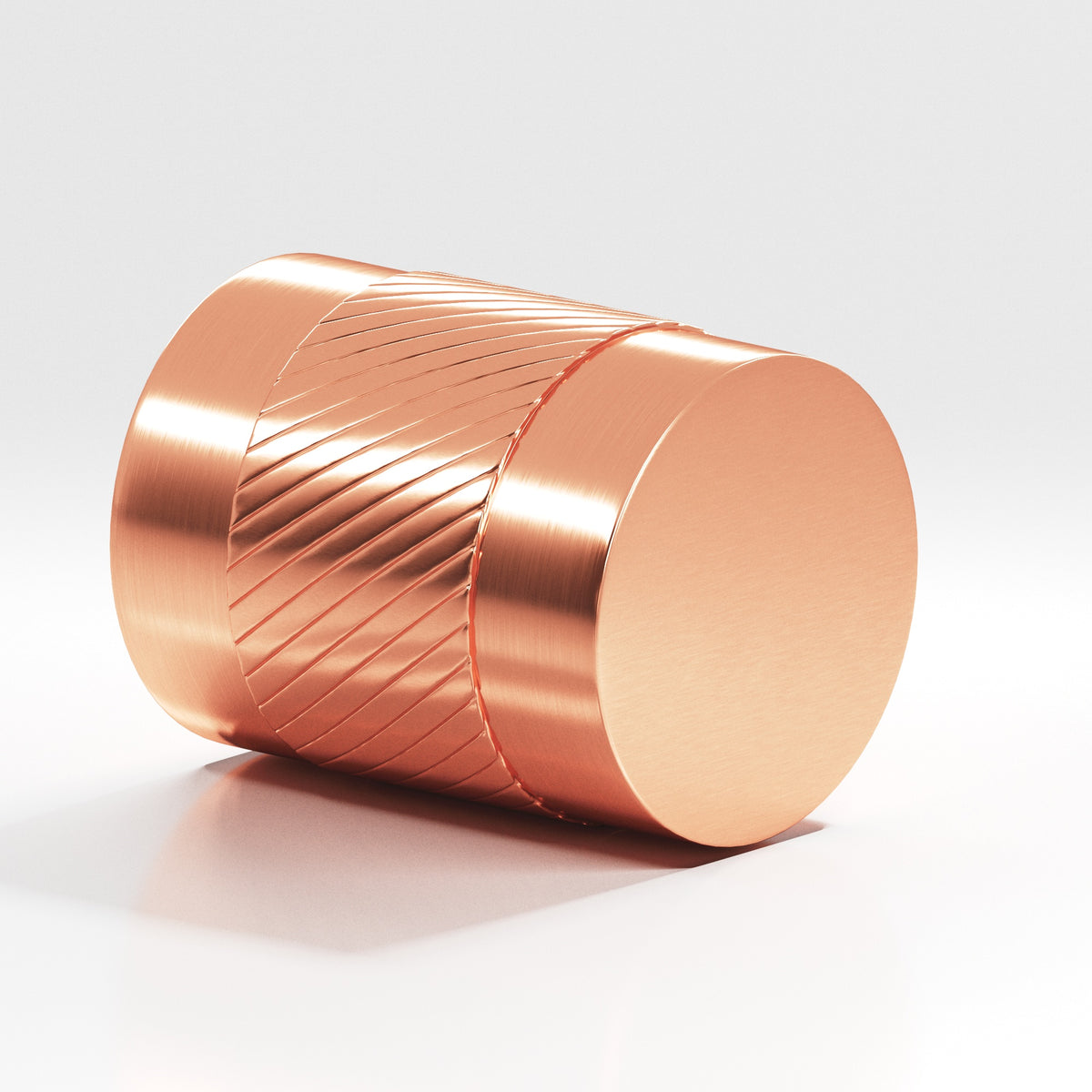 Colonial Bronze 548 Knurled Cylinder Knob, 3/4 in Diameter - Satin Copper