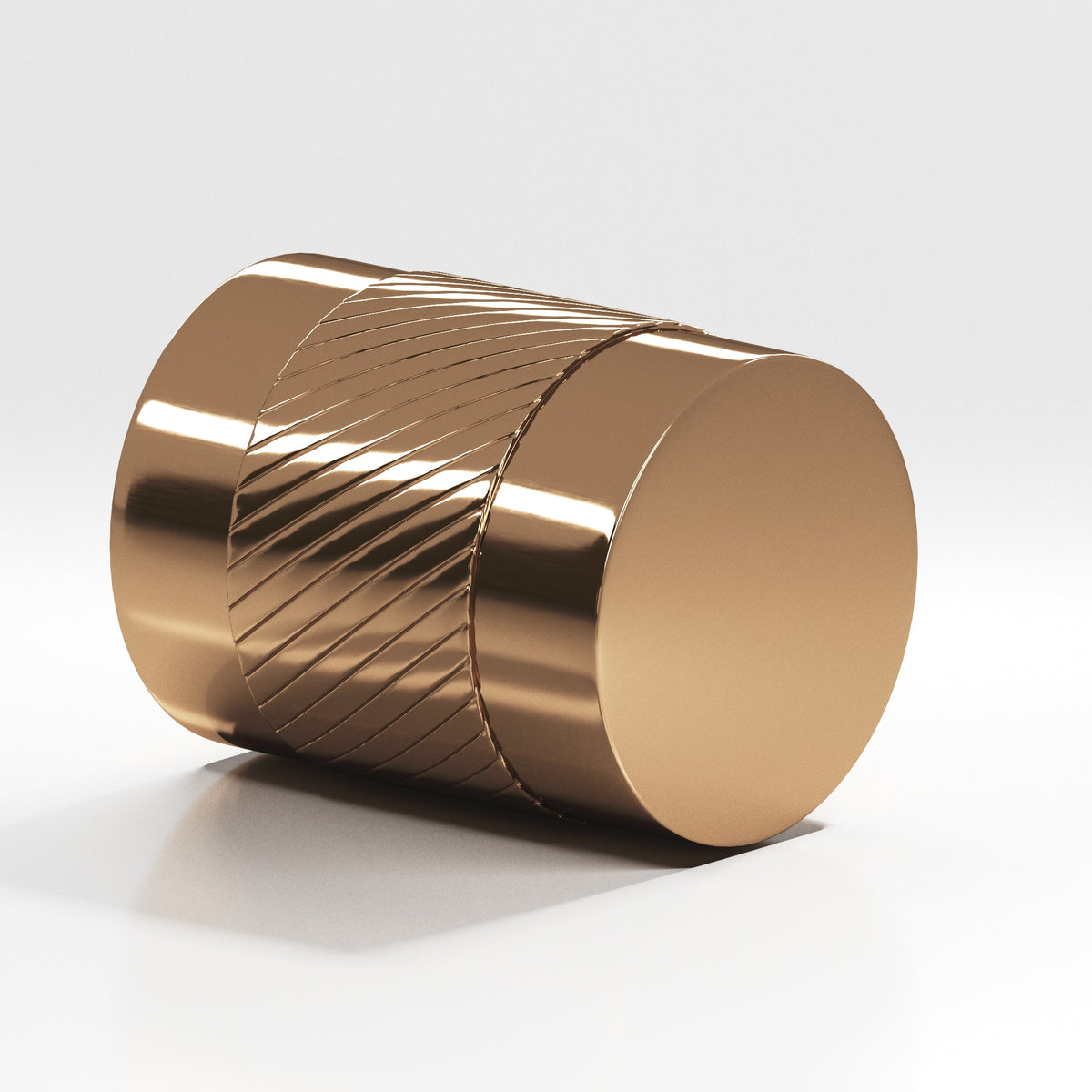 Colonial Bronze 548 Knurled Cylinder Knob, 3/4 in Diameter - Polished Bronze