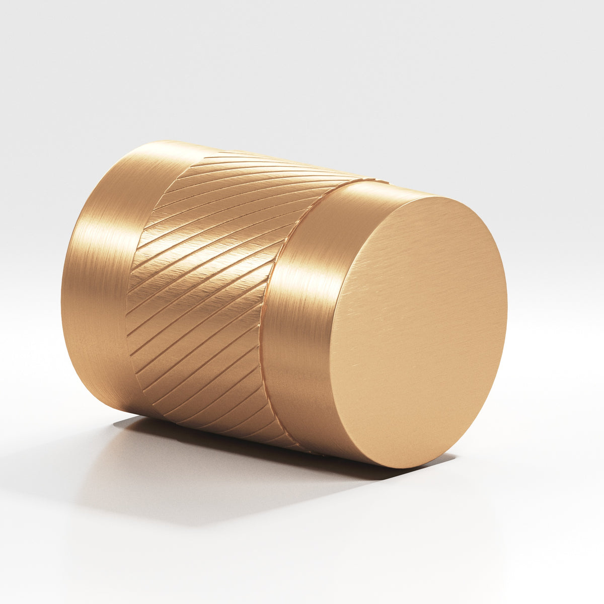 Colonial Bronze 548 Knurled Cylinder Knob, 3/4 in Diameter - Matte Satin Bronze