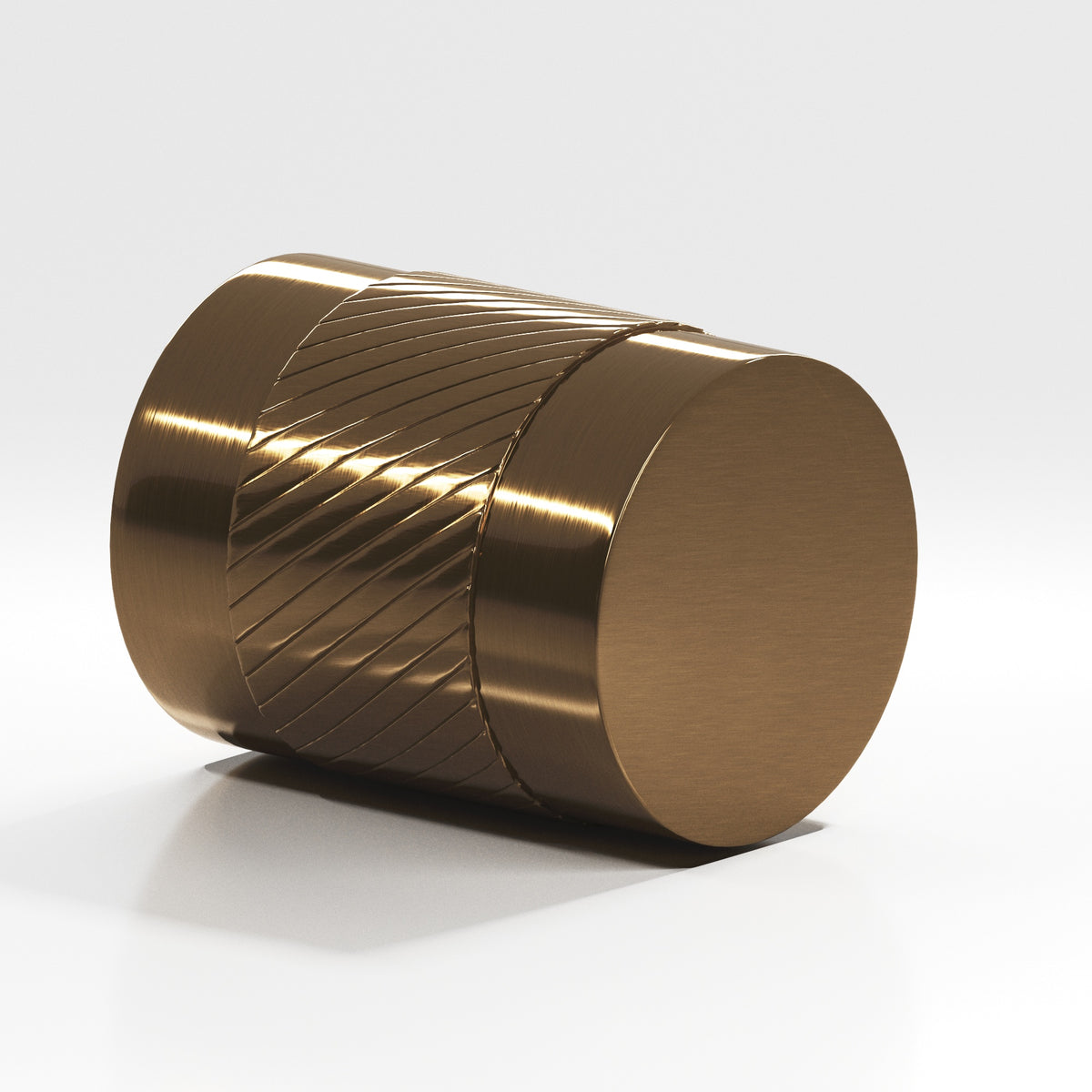 Colonial Bronze 548 Knurled Cylinder Knob, 3/4 in Diameter - Light Statuary Bronze