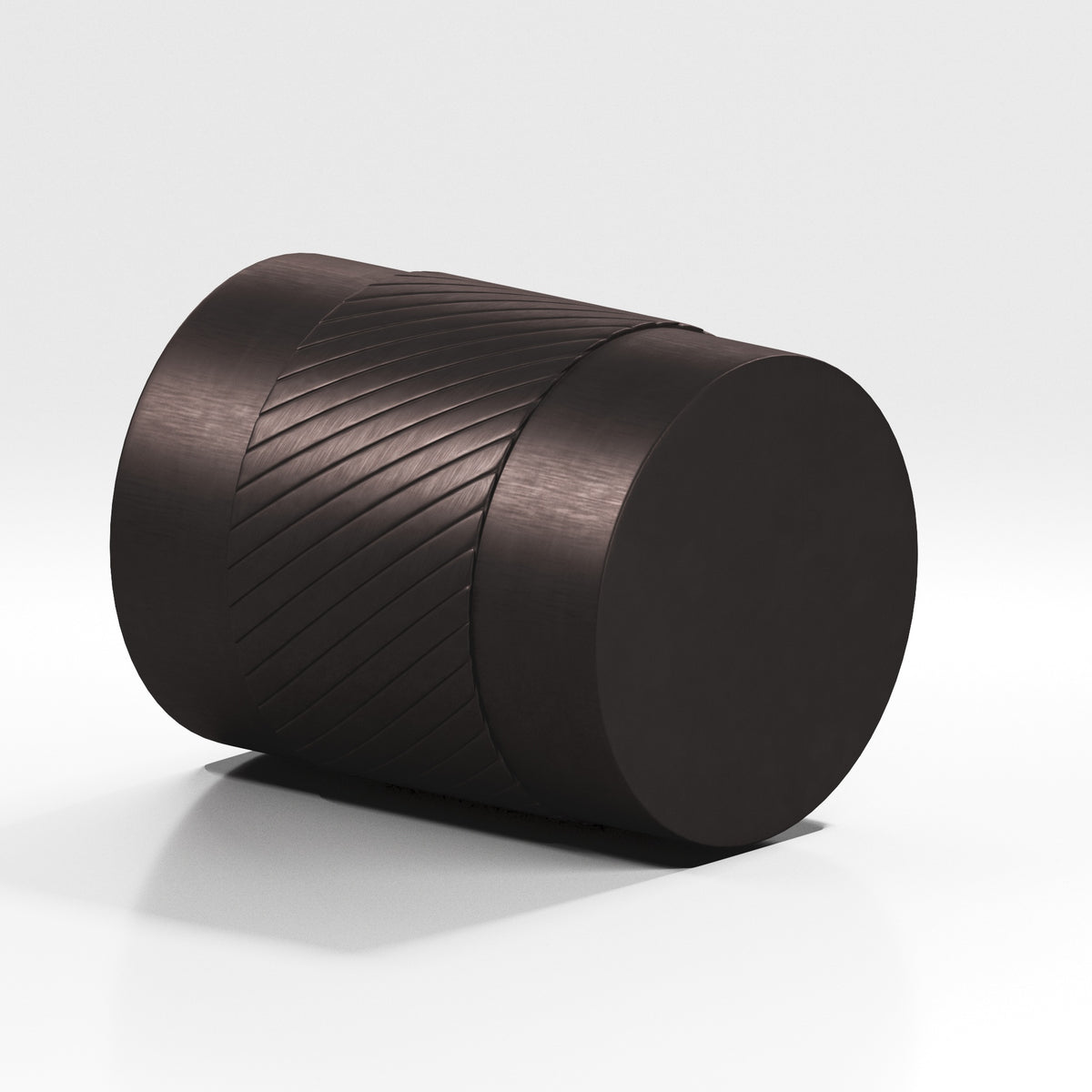 Colonial Bronze 548 Knurled Cylinder Knob, 3/4 in Diameter - Matte Dark Statuary Bronze