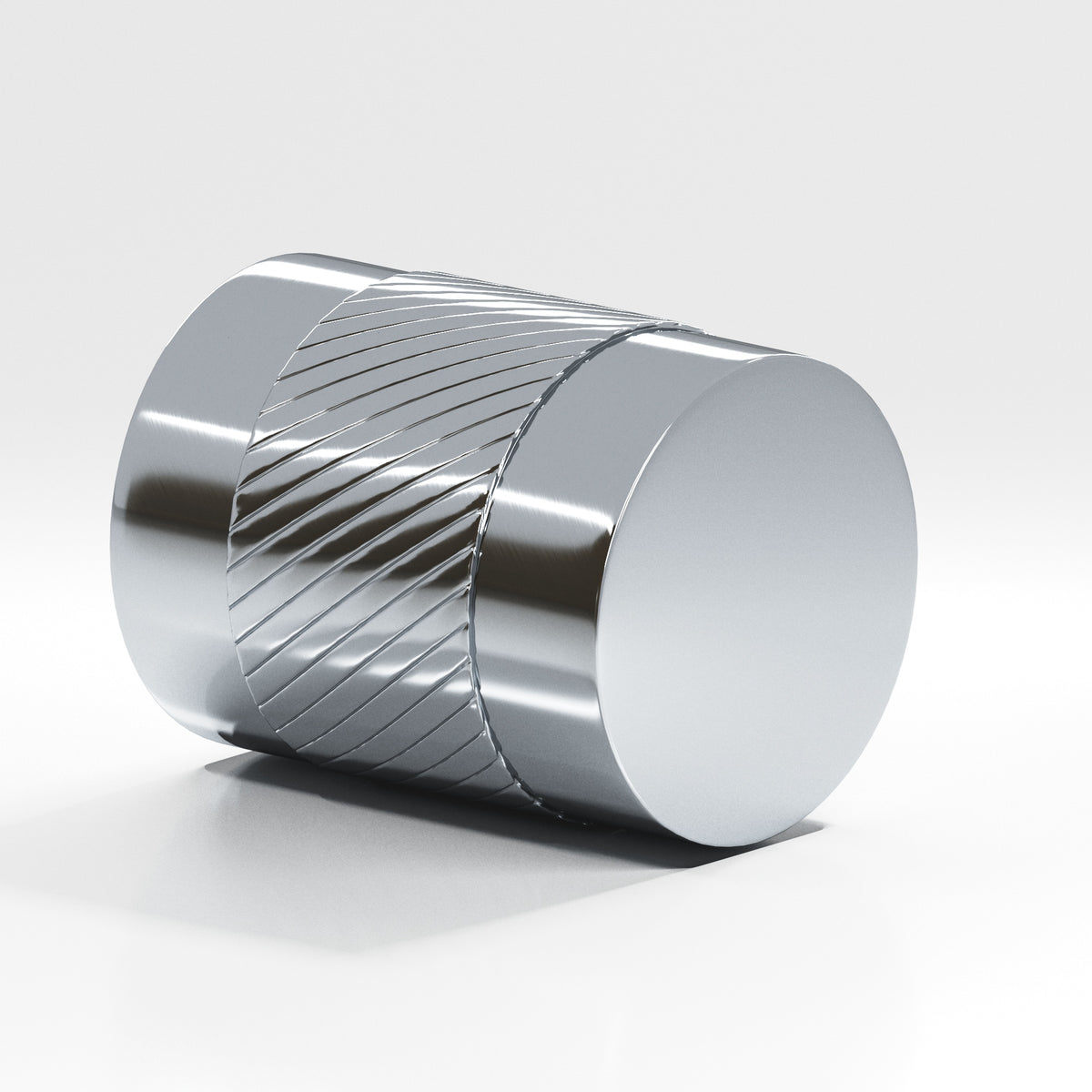 Colonial Bronze 548 Knurled Cylinder Knob, 3/4 in Diameter - Polished Chrome