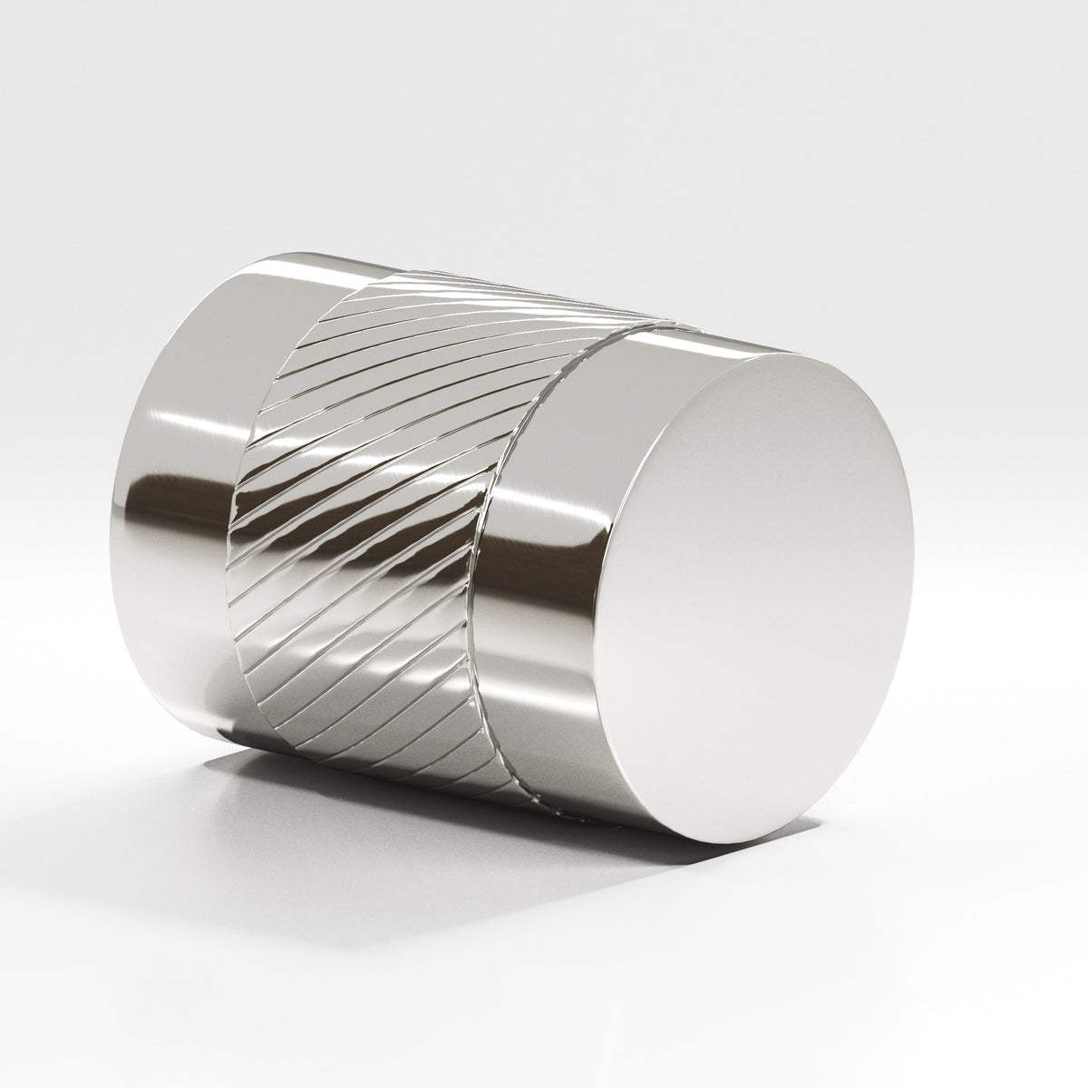 Colonial Bronze 548 Knurled Cylinder Knob, 3/4 in Diameter - Polished Nickel