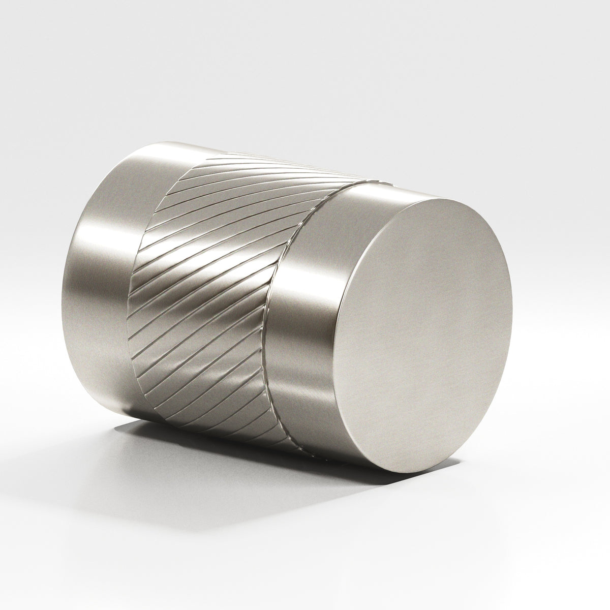 Colonial Bronze 548 Knurled Cylinder Knob, 3/4 in Diameter - Satin Nickel