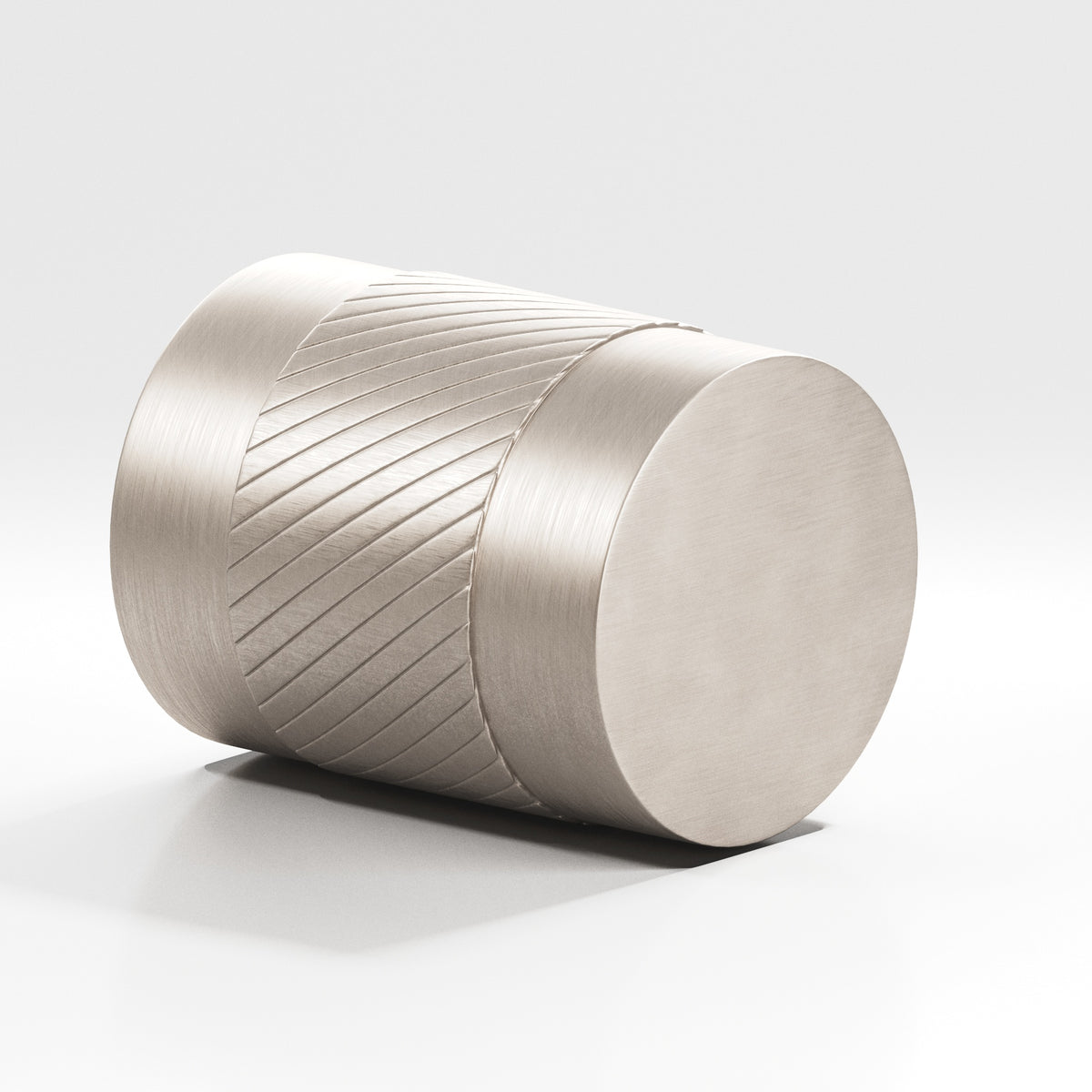 Colonial Bronze 548 Knurled Cylinder Knob, 3/4 in Diameter - Matte Satin Nickel