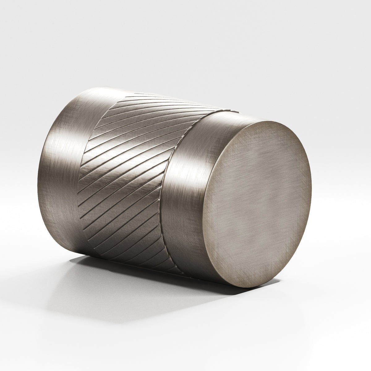 Colonial Bronze 548 Knurled Cylinder Knob, 3/4 in Diameter - Pewter