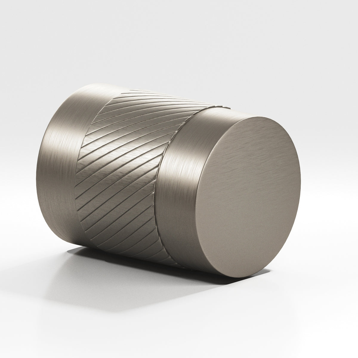 Colonial Bronze 548 Knurled Cylinder Knob, 3/4 in Diameter - Matte Pewter