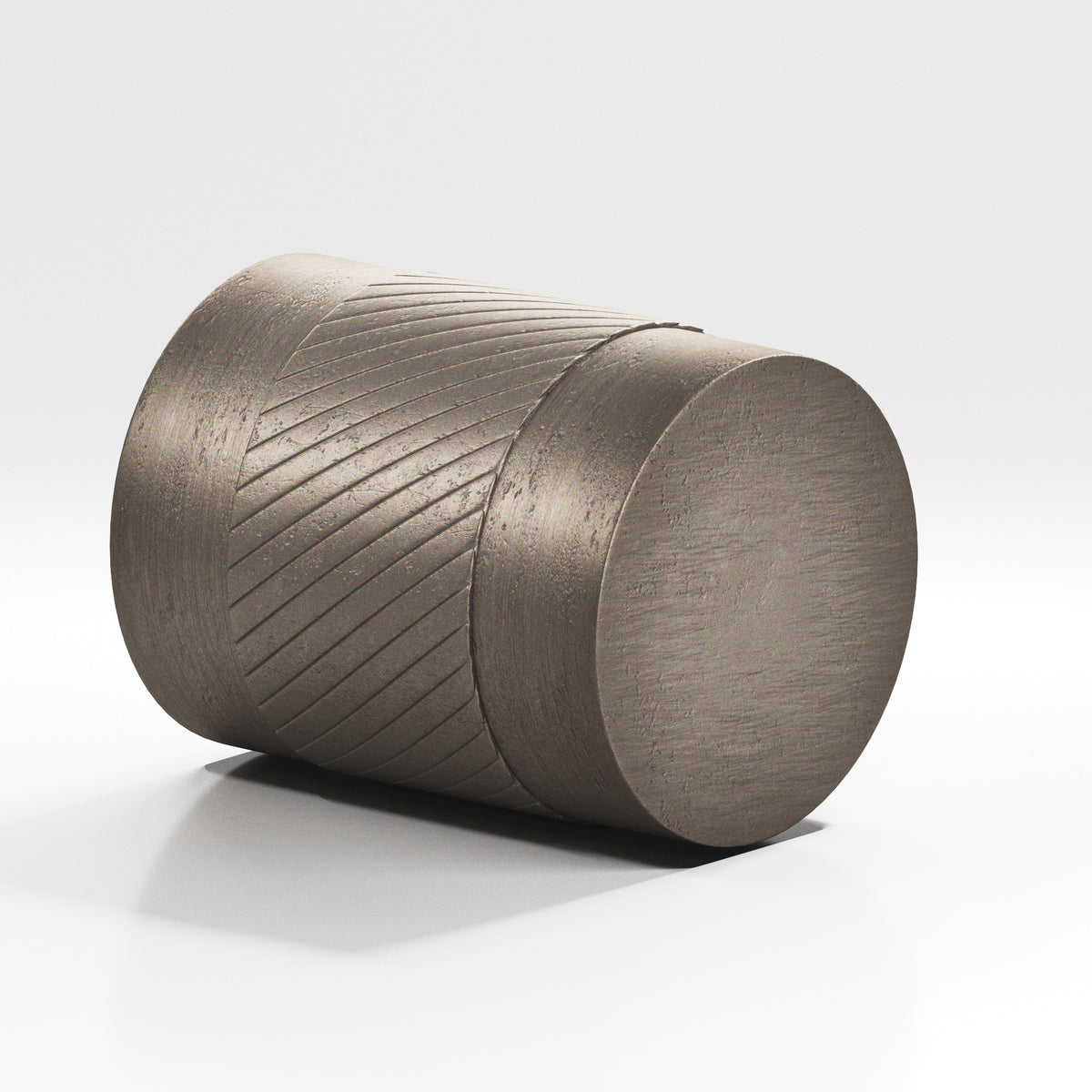 Colonial Bronze 548 Knurled Cylinder Knob, 3/4 in Diameter - Distressed Pewter