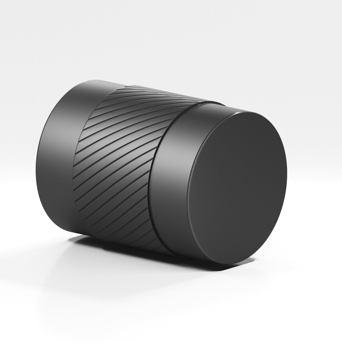 Colonial Bronze 548 Knurled Cylinder Knob, 3/4 in Diameter - Matte Graphite