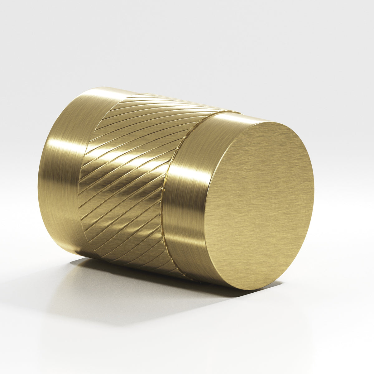 Colonial Bronze 548 Knurled Cylinder Knob, 3/4 in Diameter - Antique Brass