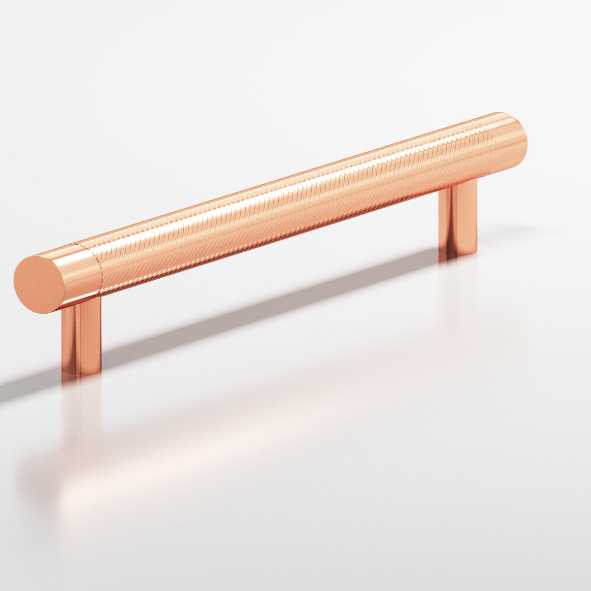Colonial Bronze 551 Single-Knurl Pull with Straight Posts, 1/2 in Diameter - Satin Copper