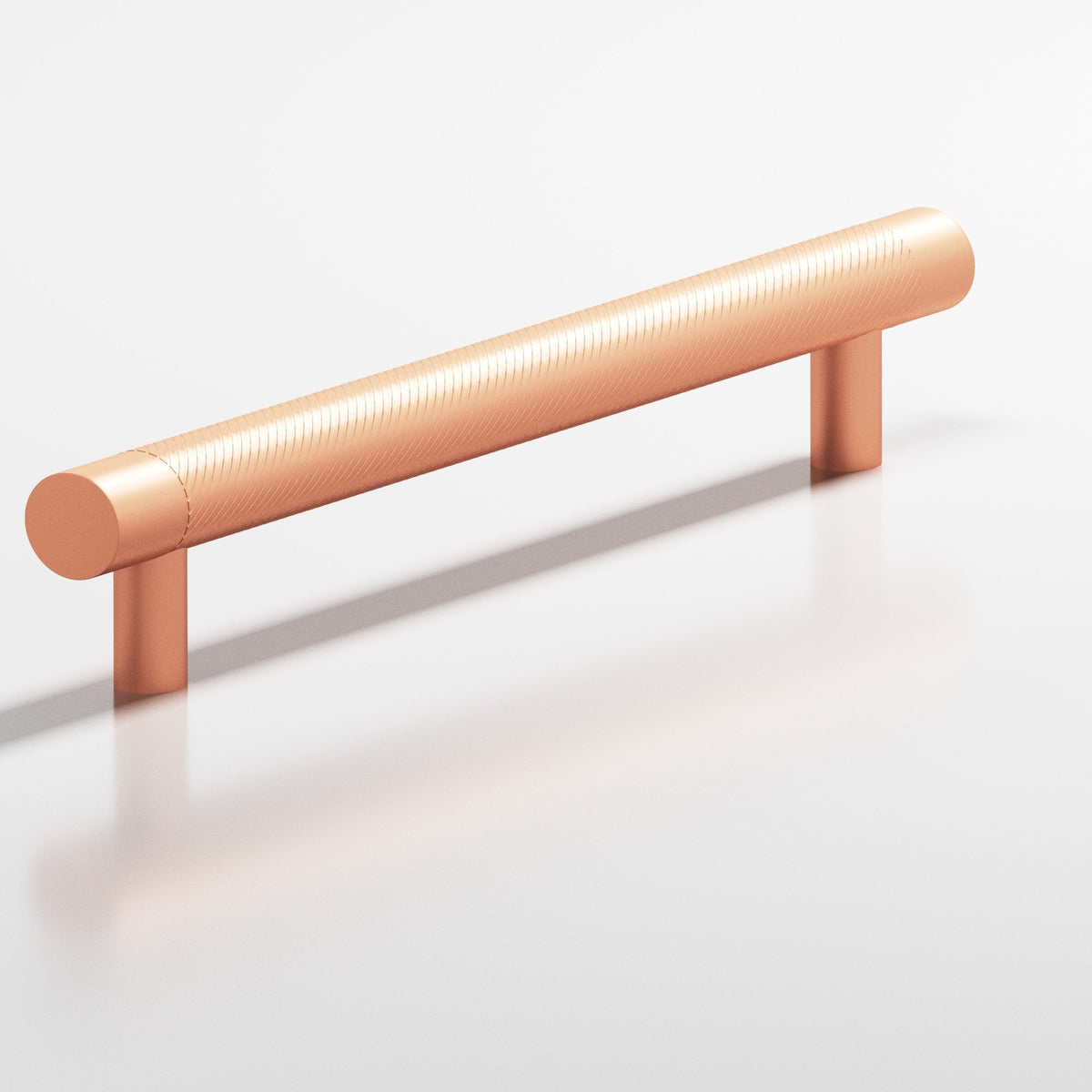 Colonial Bronze 551 Single-Knurl Pull with Straight Posts, 1/2 in Diameter - Matte Satin Copper