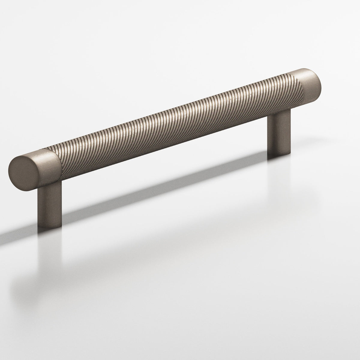 Colonial Bronze 551 Single-Knurl Pull with Straight Posts, 1/2 in Diameter - Distressed Pewter