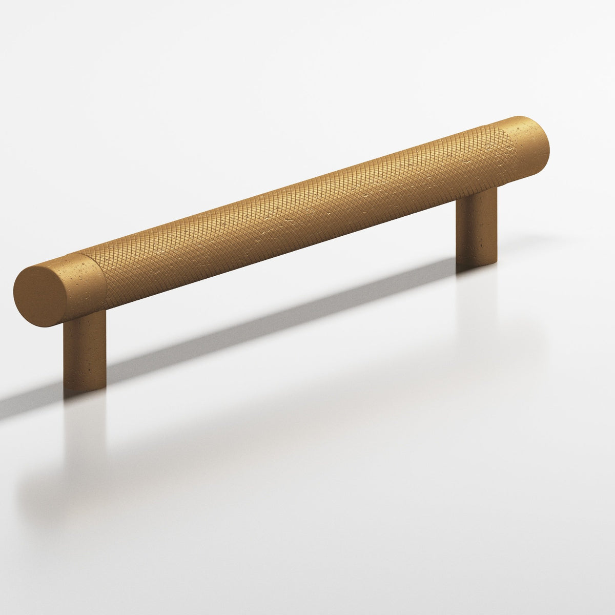 Colonial Bronze 563 Diamond-Knurl Pull with Straight Posts, 1/2 in Diameter - Distressed Light Statuary Bronze