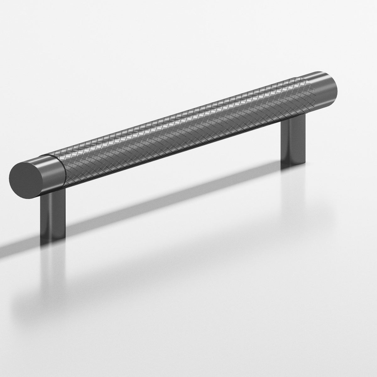 Colonial Bronze 563 Diamond-Knurl Pull with Straight Posts, 1/2 in Diameter - Graphite