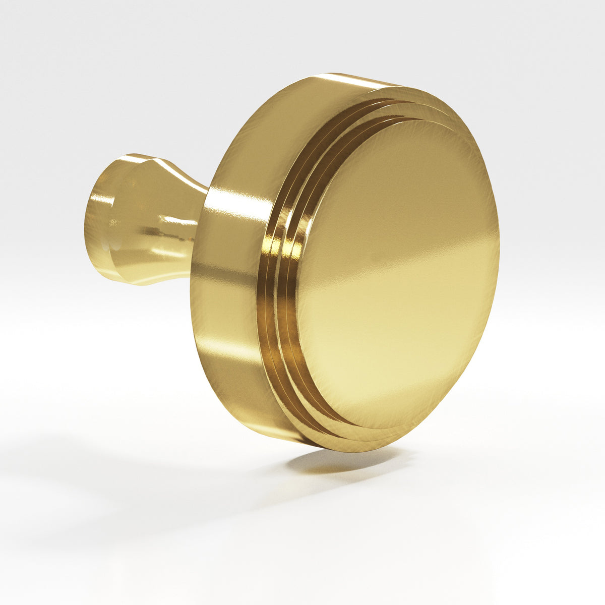 Colonial Bronze 620 Stepped Disc Knob with Flared Post, 1 in Diameter - Antique Bronze