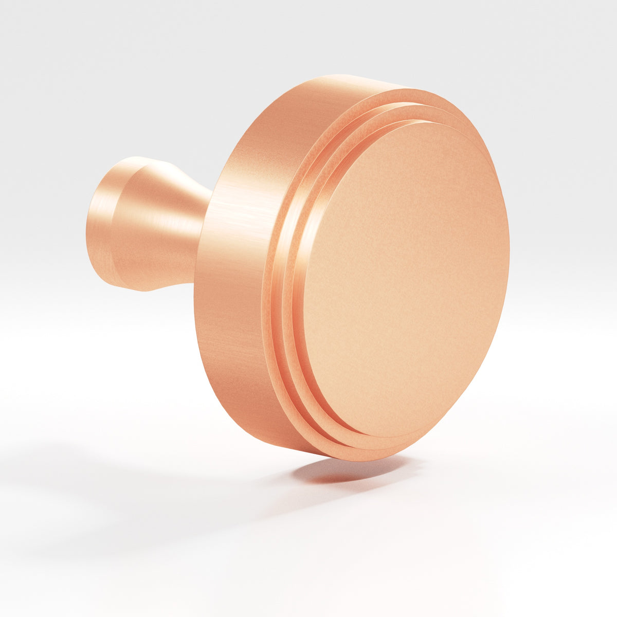 Colonial Bronze 620 Stepped Disc Knob with Flared Post, 1 in Diameter - Matte Satin Copper
