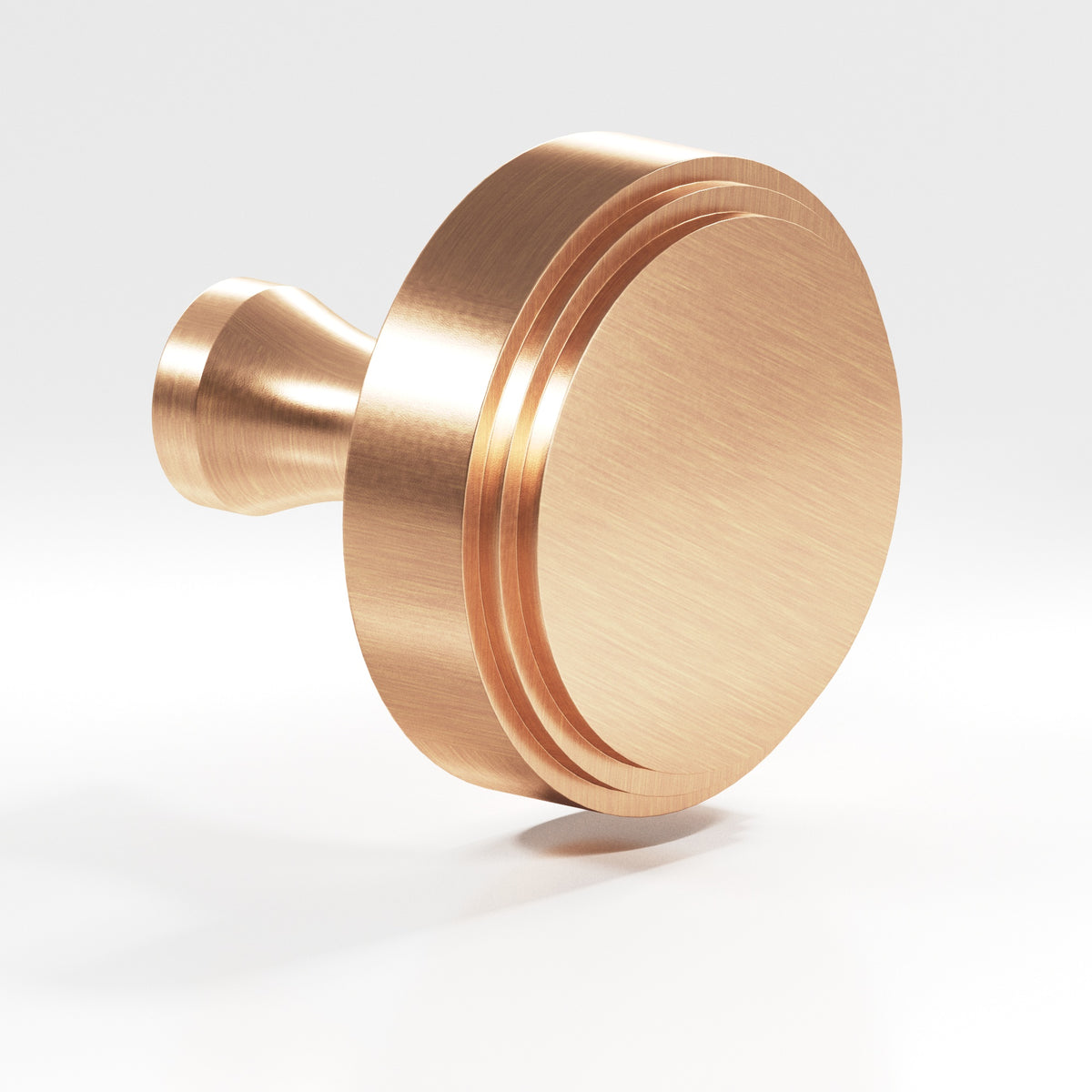 Colonial Bronze 620 Stepped Disc Knob with Flared Post, 1 in Diameter - Satin Bronze