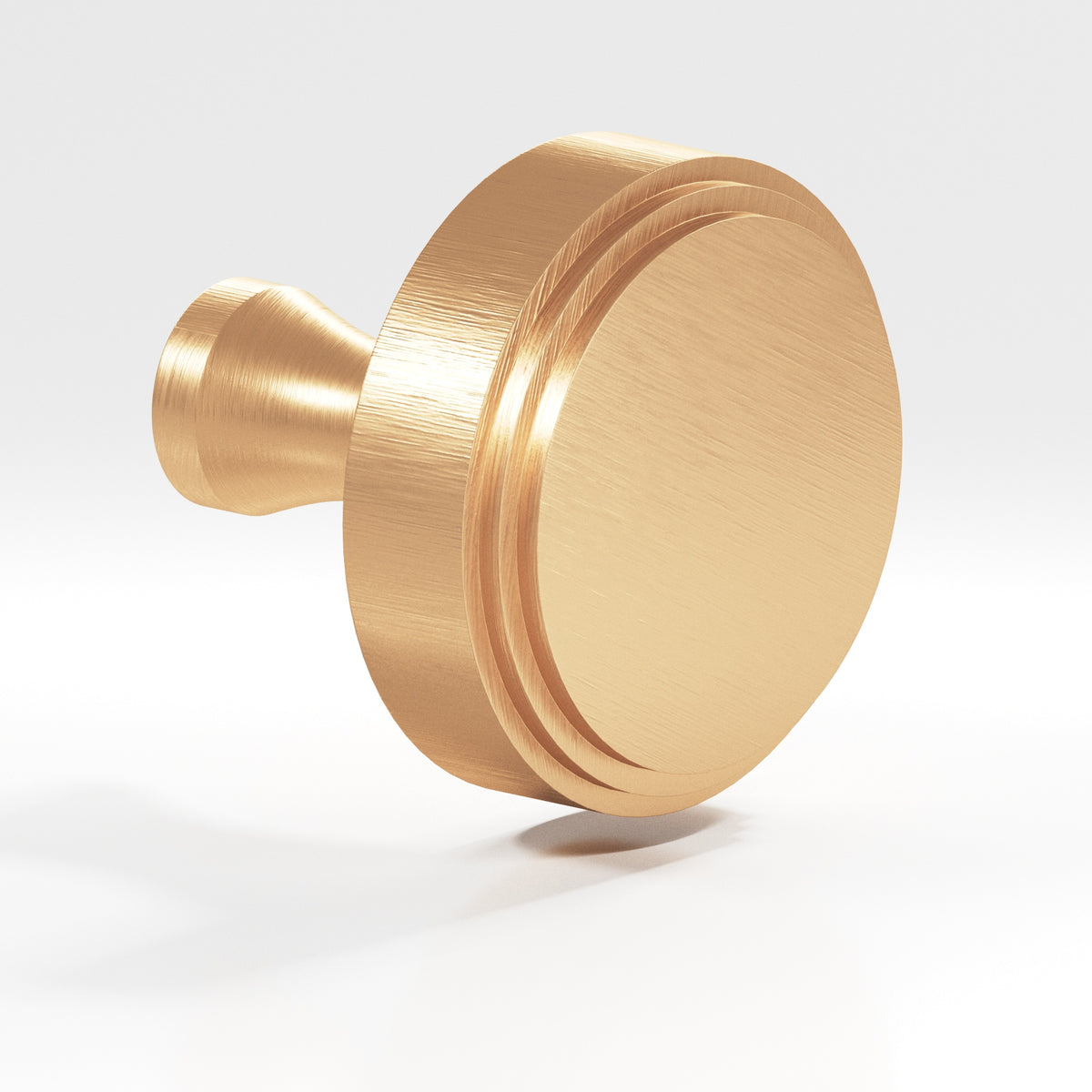 Colonial Bronze 620 Stepped Disc Knob with Flared Post, 1 in Diameter - Matte Satin Bronze