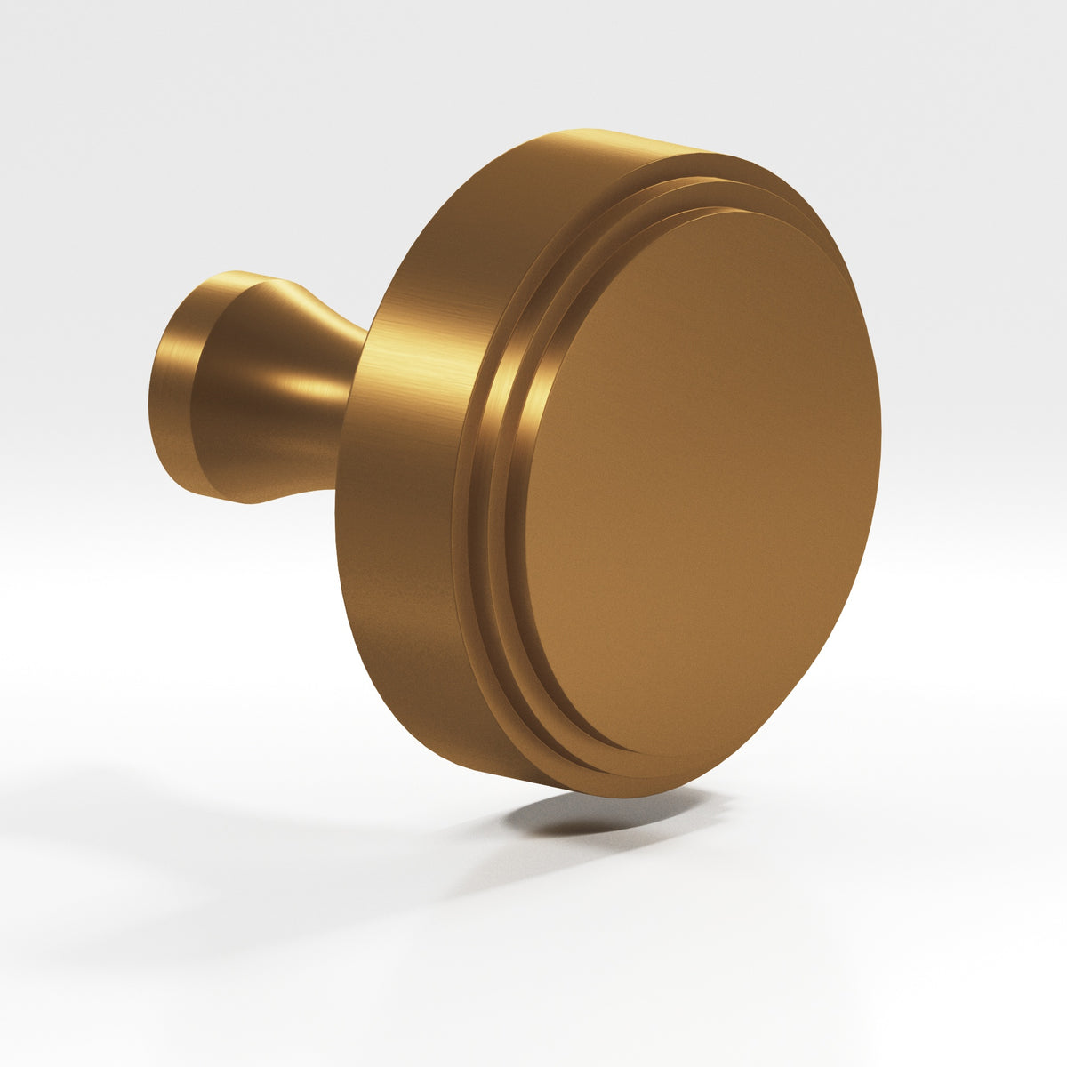 Colonial Bronze 620 Stepped Disc Knob with Flared Post, 1 in Diameter - Matte Light Statuary Bronze