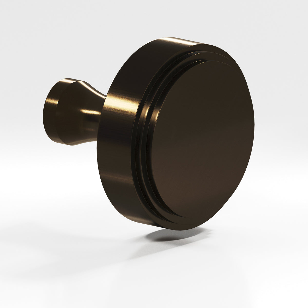 Colonial Bronze 620 Stepped Disc Knob with Flared Post, 1 in Diameter