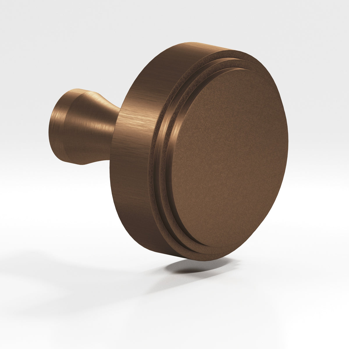 Colonial Bronze 620 Stepped Disc Knob with Flared Post, 1 in Diameter - Matte Oil Rubbed Bronze