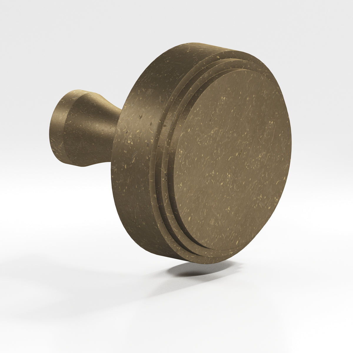 Colonial Bronze 620 Stepped Disc Knob with Flared Post, 1 in Diameter - Distressed Oil Rubbed Bronze