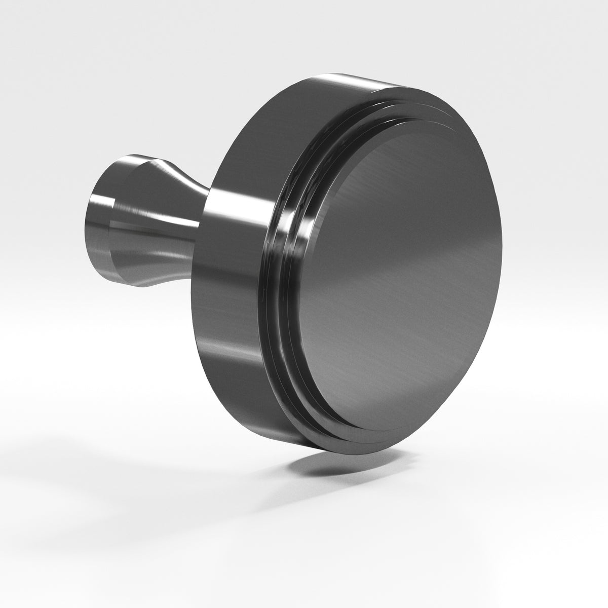 Colonial Bronze 620 Stepped Disc Knob with Flared Post, 1 in Diameter - Graphite