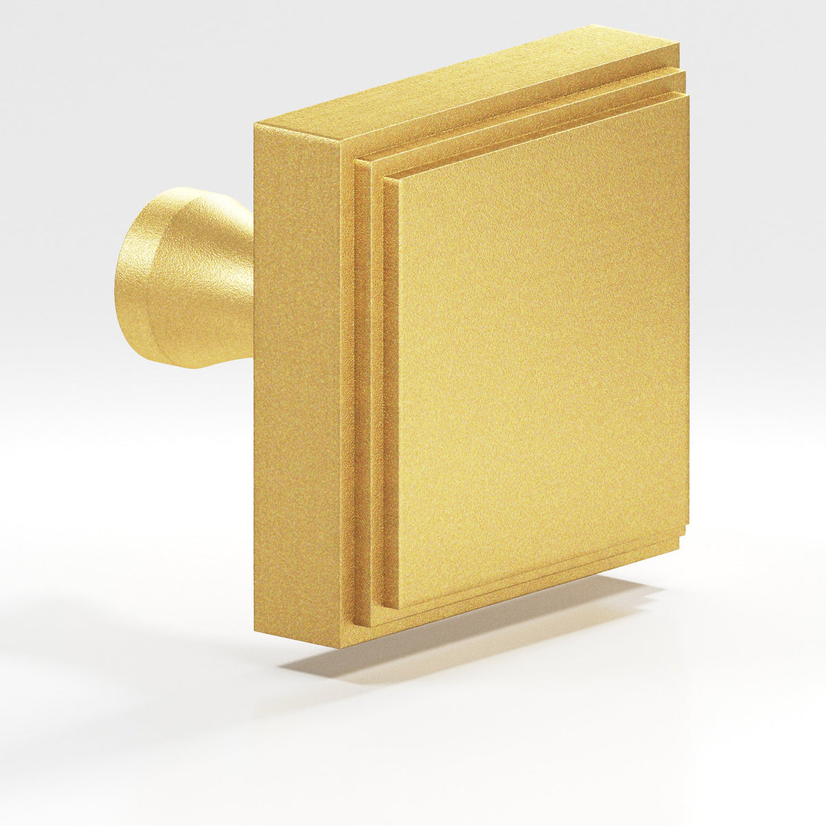 Colonial Bronze 623 Stepped Square Knob with Flared Post, 1 in - Frost Brass™