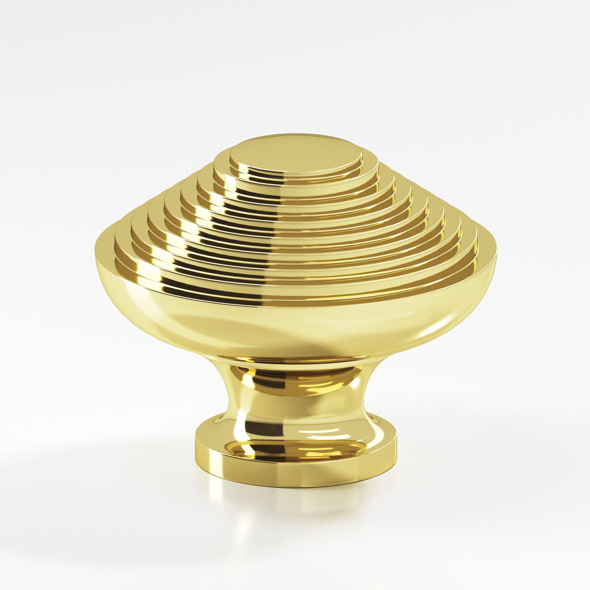 Colonial Bronze 632BB Half-Beehive Back-to-Back Shower Door Knob Kit, 1-1/4 in Diameter - Polished Brass