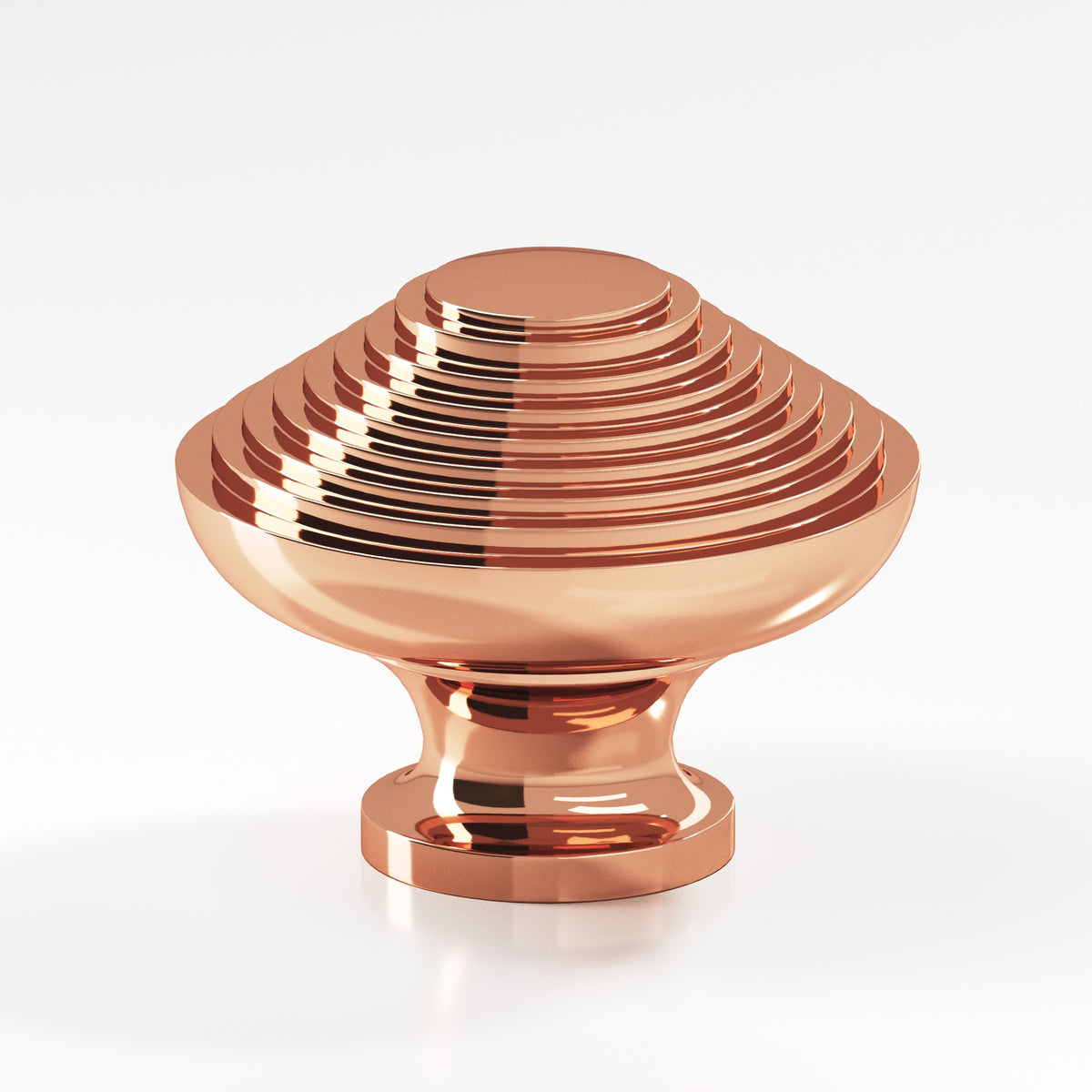 Colonial Bronze 632 Half-Beehive Knob, 1-1/4 in Diameter - Polished Copper