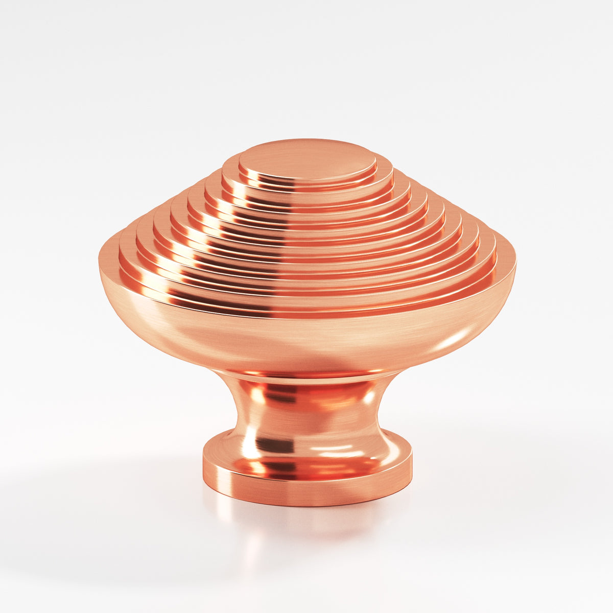 Colonial Bronze 633 Half-Beehive Knob, 1-1/2 in Diameter - Satin Copper