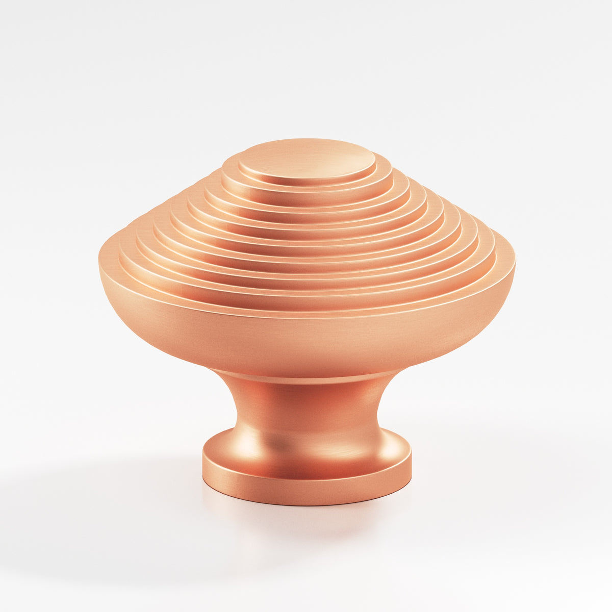 Colonial Bronze 633BB Half-Beehive Back-to-Back Shower Door Knob Kit, 1-1/2 in Diameter - Matte Satin Copper