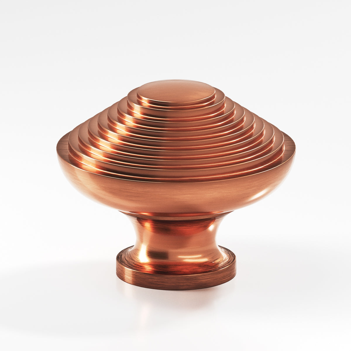 Colonial Bronze 632 Half-Beehive Knob, 1-1/4 in Diameter - Antique Copper