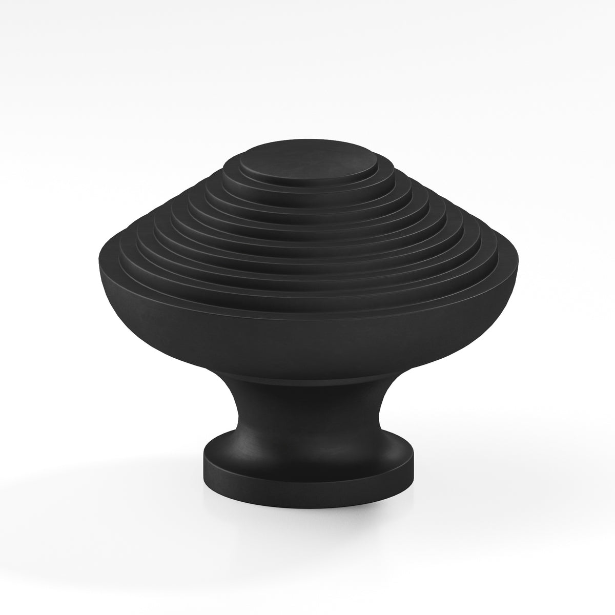 Colonial Bronze 633BB Half-Beehive Back-to-Back Shower Door Knob Kit, 1-1/2 in Diameter - Matte Satin Black