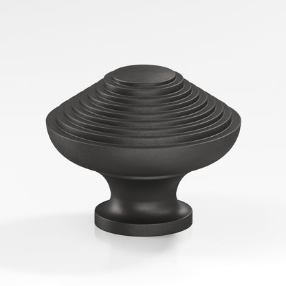 Colonial Bronze 633BB Half-Beehive Back-to-Back Shower Door Knob Kit, 1-1/2 in Diameter - Distressed Satin Black