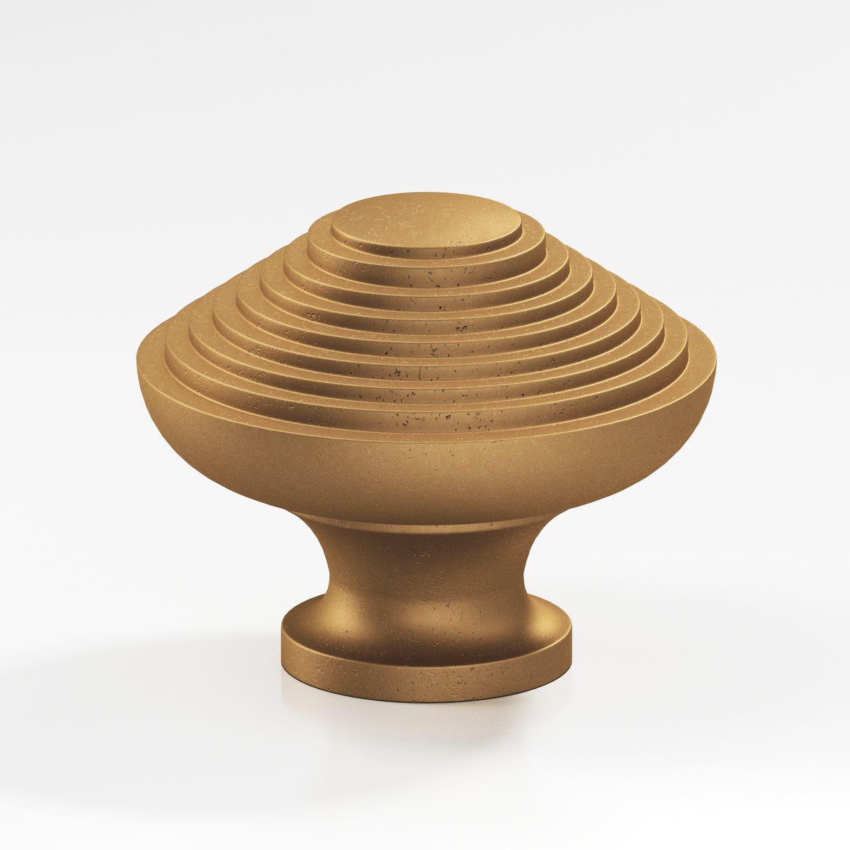 Colonial Bronze 632 Half-Beehive Knob, 1-1/4 in Diameter - Distressed Light Statuary Bronze
