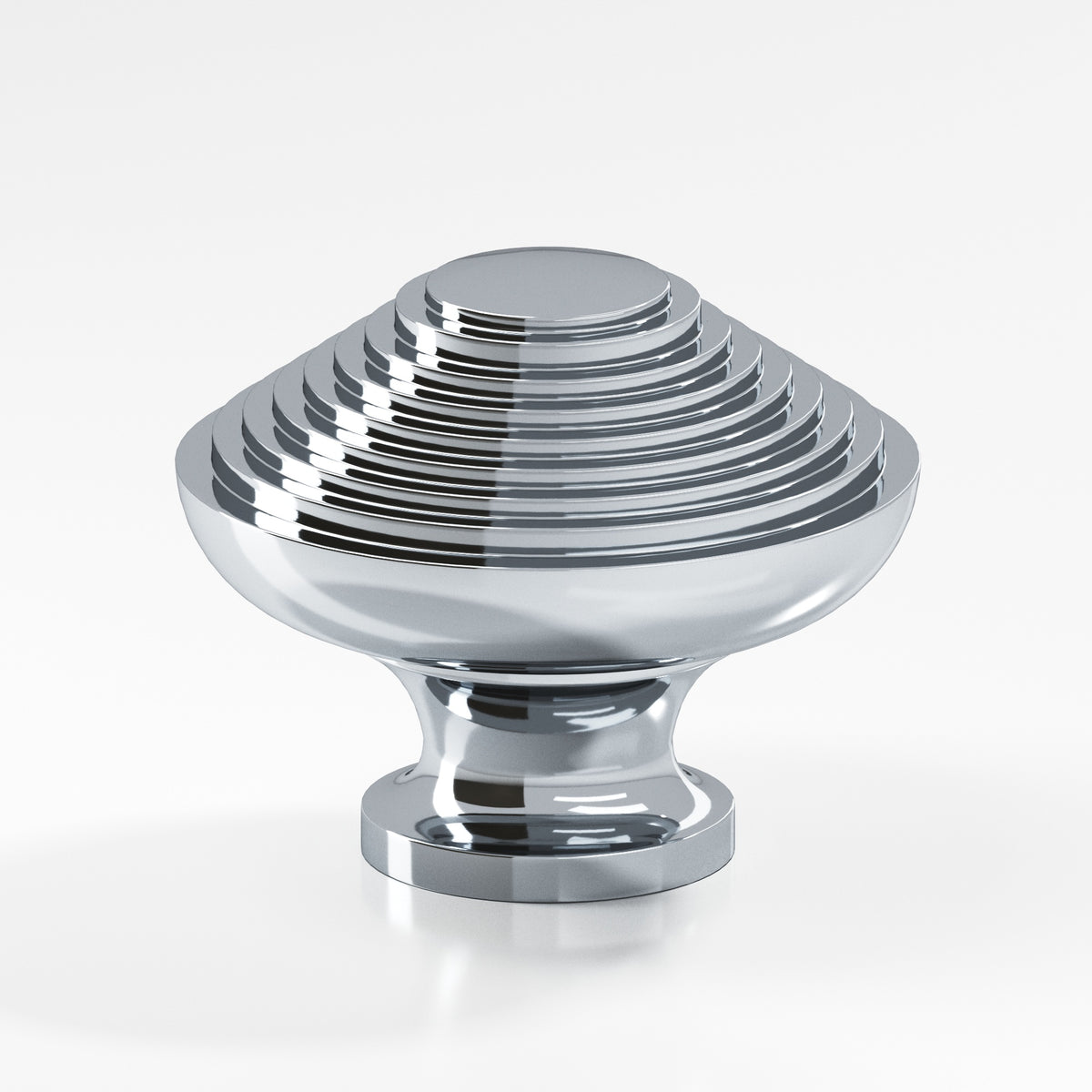 Colonial Bronze 632 Half-Beehive Knob, 1-1/4 in Diameter - Polished Chrome