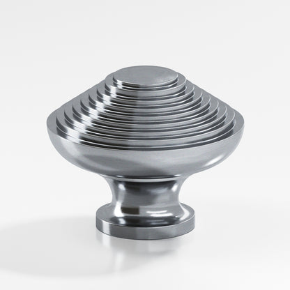 Colonial Bronze 633BB Half-Beehive Back-to-Back Shower Door Knob Kit, 1-1/2 in Diameter - Satin Chrome