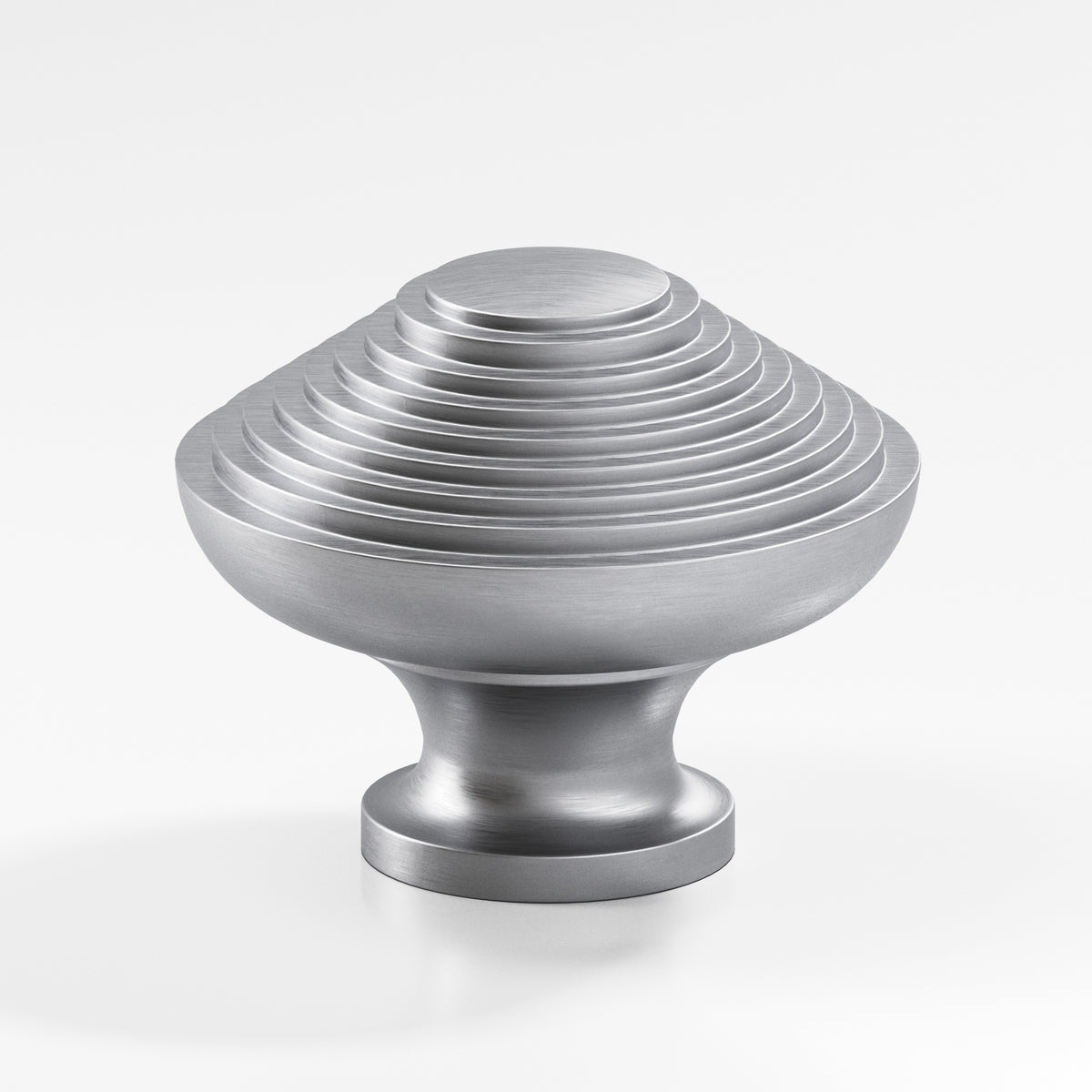 Colonial Bronze 633BB Half-Beehive Back-to-Back Shower Door Knob Kit, 1-1/2 in Diameter - Matte Satin Chrome