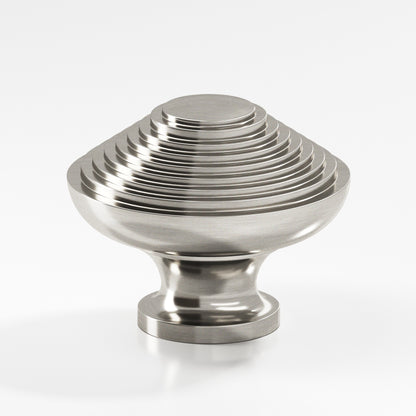 Colonial Bronze 633BB Half-Beehive Back-to-Back Shower Door Knob Kit, 1-1/2 in Diameter - Satin Nickel