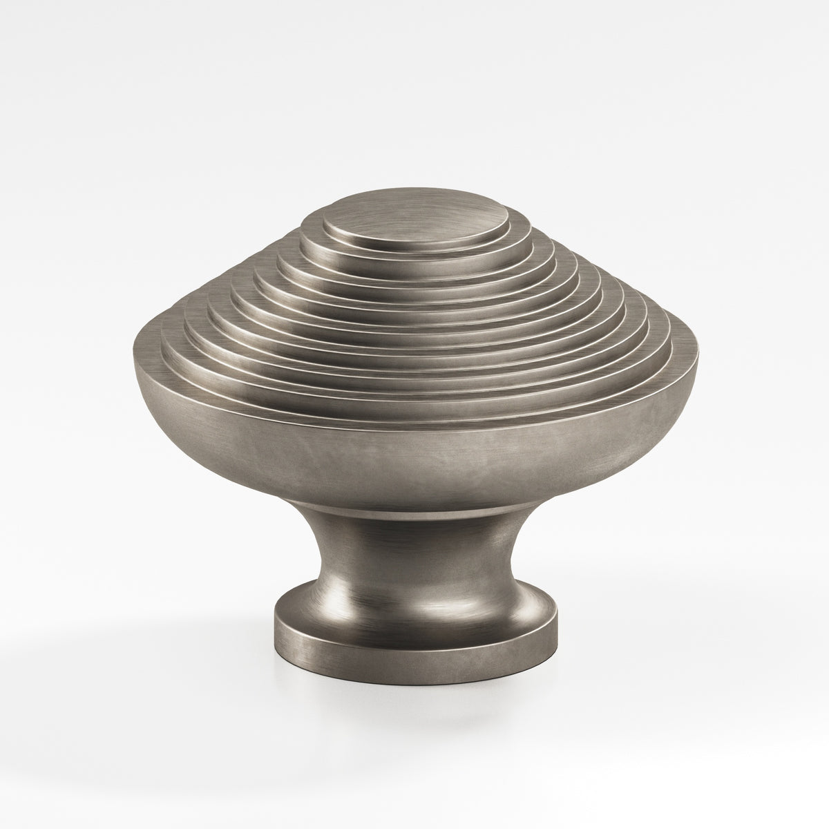 Colonial Bronze 632 Half-Beehive Knob, 1-1/4 in Diameter - Matte Pewter