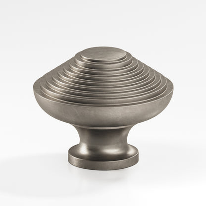 Colonial Bronze 633BB Half-Beehive Back-to-Back Shower Door Knob Kit, 1-1/2 in Diameter - Matte Pewter