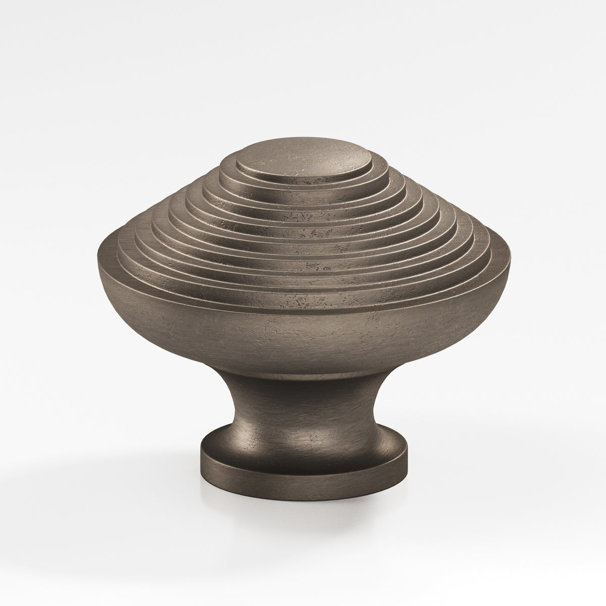 Colonial Bronze 633 Half-Beehive Knob, 1-1/2 in Diameter - Distressed Pewter