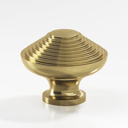 Colonial Bronze 633BB Half-Beehive Back-to-Back Shower Door Knob Kit, 1-1/2 in Diameter - Antique Brass