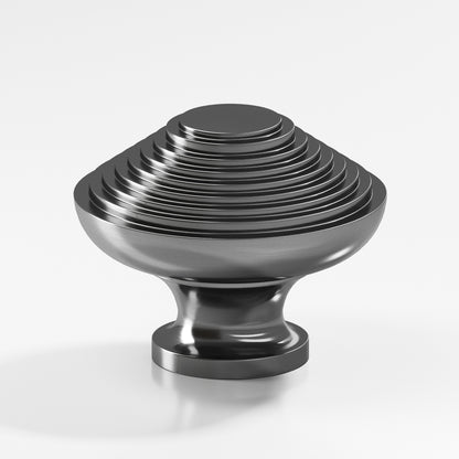 Colonial Bronze 633BB Half-Beehive Back-to-Back Shower Door Knob Kit, 1-1/2 in Diameter - Graphite