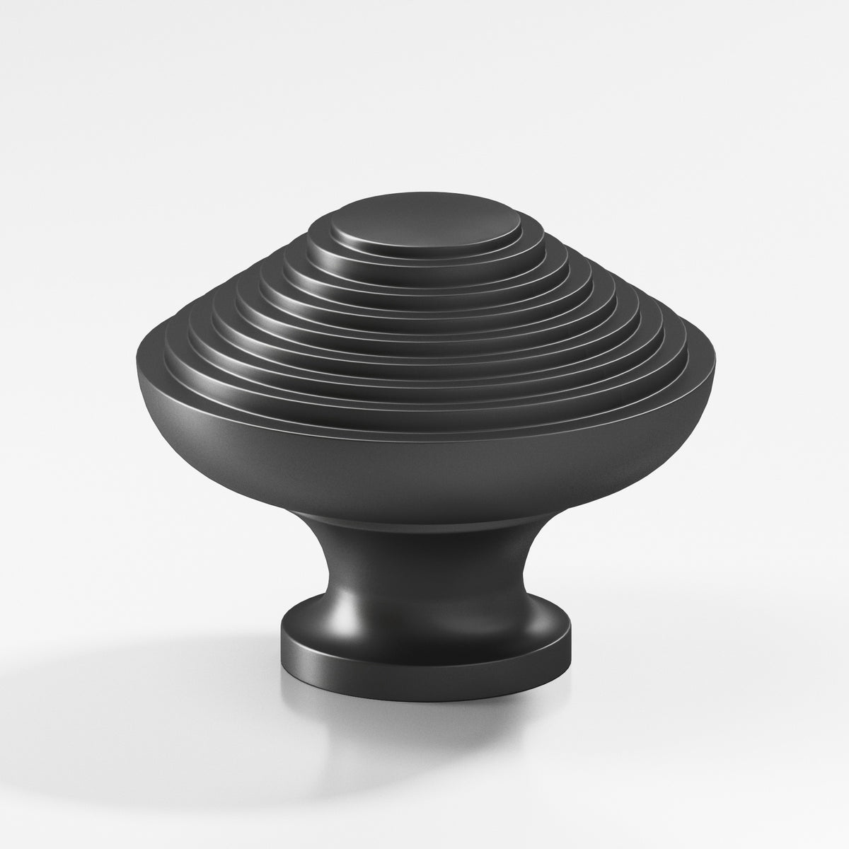 Colonial Bronze 633BB Half-Beehive Back-to-Back Shower Door Knob Kit, 1-1/2 in Diameter - Matte Graphite
