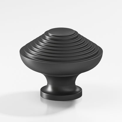 Colonial Bronze 633BB Half-Beehive Back-to-Back Shower Door Knob Kit, 1-1/2 in Diameter - Matte Graphite
