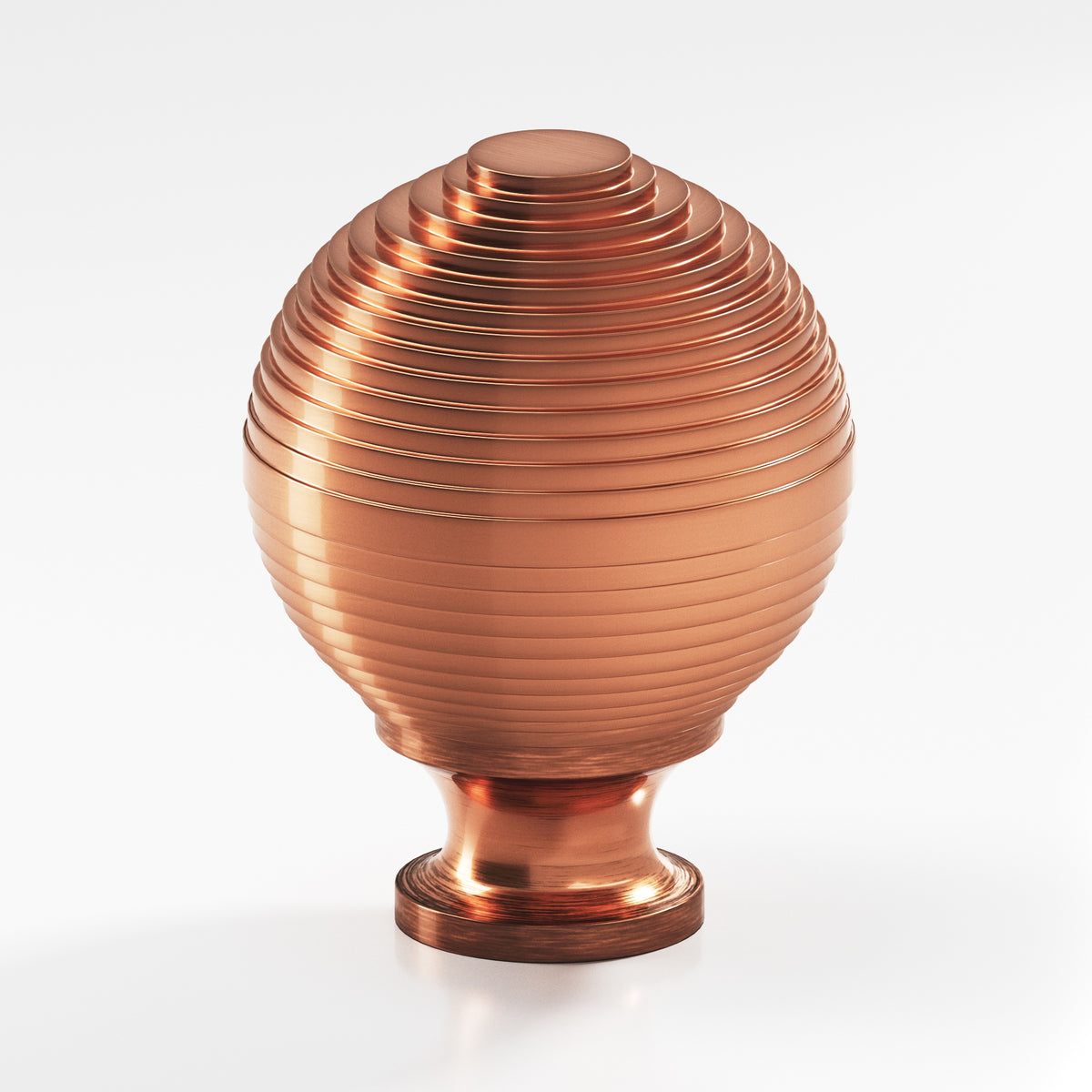 Colonial Bronze 636BB Beehive Back-to-Back Shower Door Knob Kit, 1-1/4 in Diameter - Antique Copper